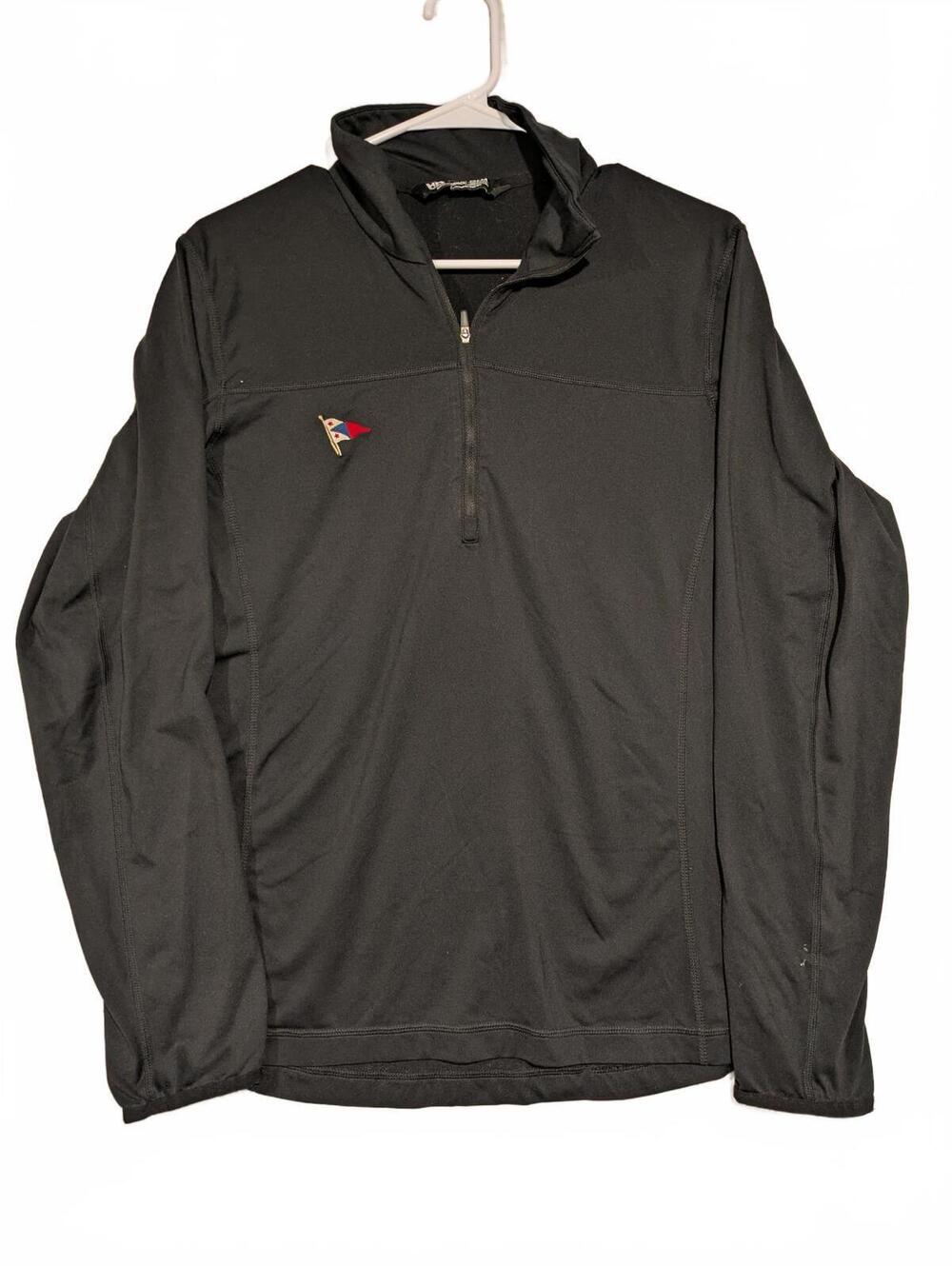 Helly Hansen Quarter Zip Black Long Sleeve Performance Pullover Mens Medium